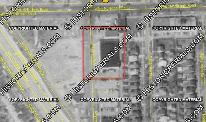 Palm Beach Lanes - 1957 Aerial (newer photo)